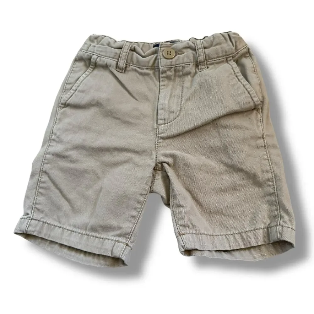 The Children's‎ Place Boys Shorts Size 5 Slim 5S Khaki Adjustable Waist Cotton